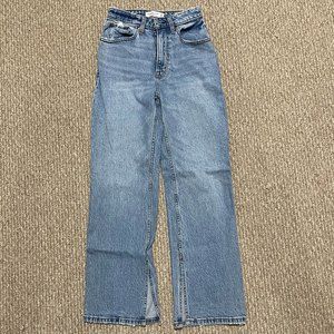 Abercrombie Split Hem High Rise 90s Relaxed Jeans 24/00 S 29"